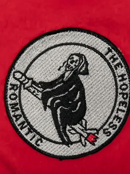 Geacă bomber Emotionally Unavailable cu broderie