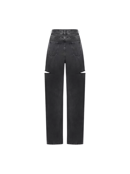 Szerokie jeansy Maison Margiela czarne
