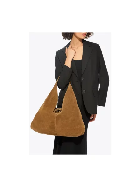 Torebka hobo Kurt Geiger z kamieniami brązowa