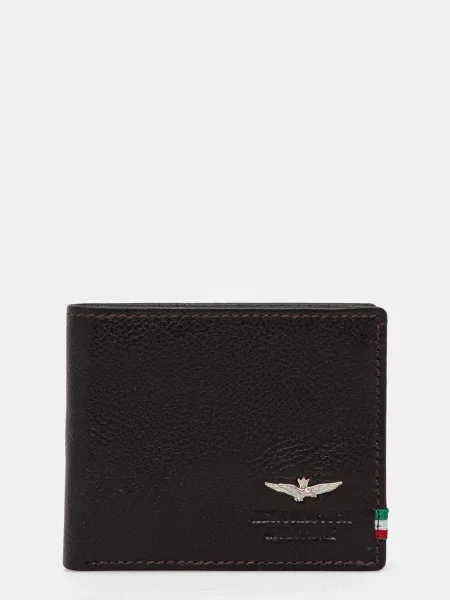 Aeronautica Militare Usnjena denarnica rjava