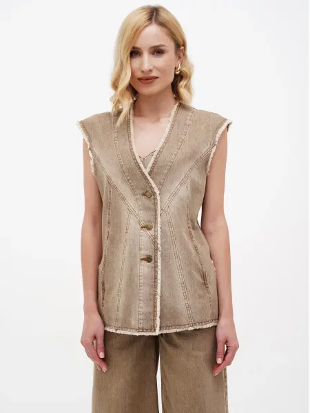 A.G.N.A Жилет бежевий