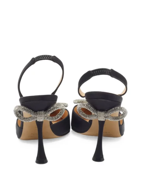 Pantofi cu toc Mach & Mach cu funde negru
