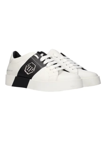 Sneakersy Philipp Plein skórzane białe