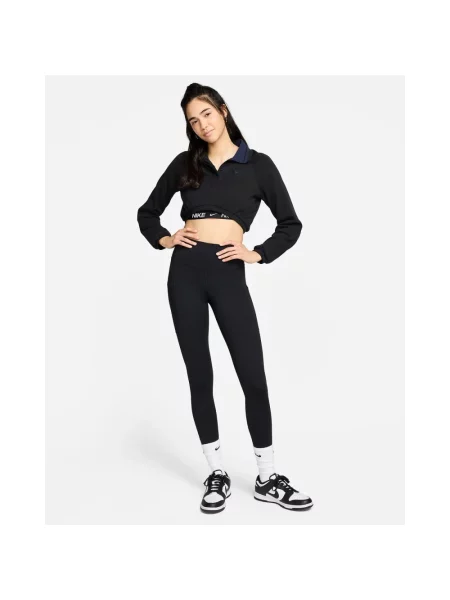 Legginsy Nike z logo czarne