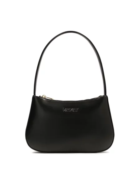 Mały torebka bagietka Kazar skórzana czarna