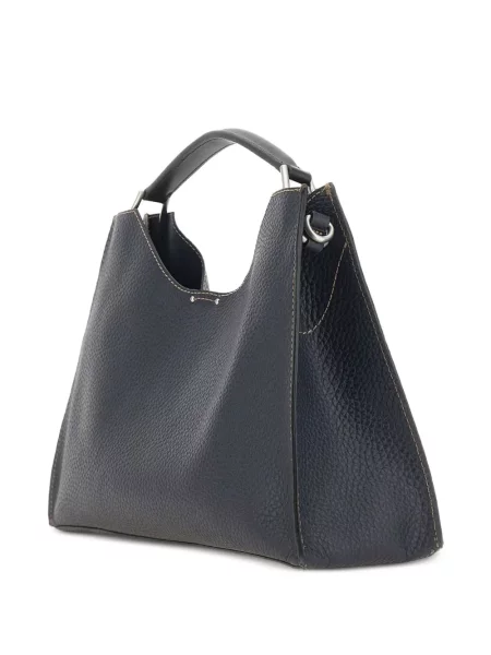 Bőr shopper táska Gianni Chiarini kék