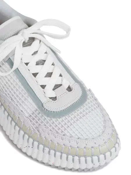 Sneakerși Chloé Nama plasă gri