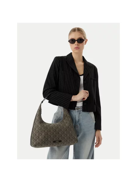 Calvin Klein Torba za čez ramo temno siva črna