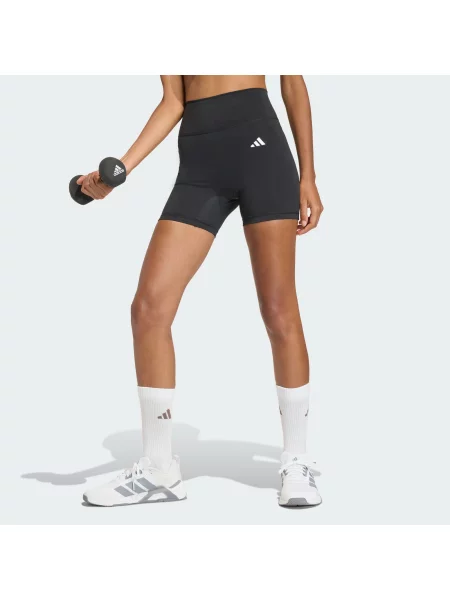 ADIDAS PERFORMANCE Športne hlače Optime Essentials črna bela