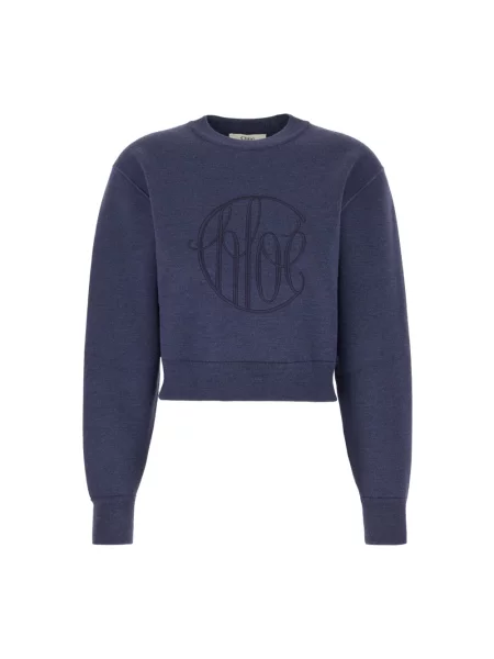 Sweter Chloe wełniany niebieski
