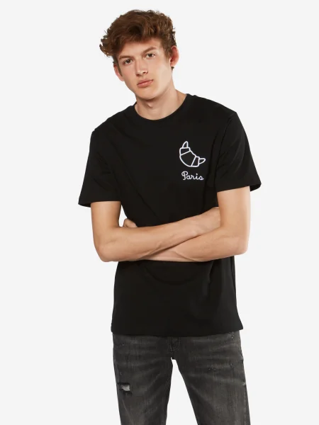Mister Tee Tricou Paris negru alb