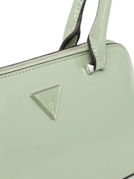 Geantă shopper Guess cu autograf verde