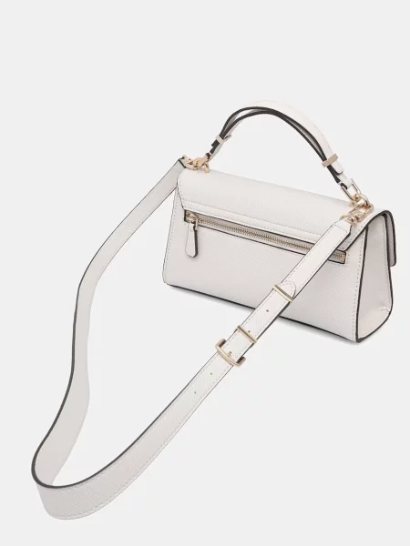 Torebka crossbody Guess skórzana biała