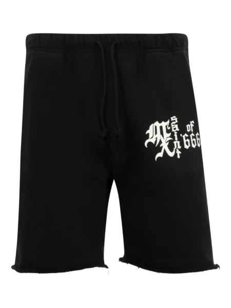 Pantaloni scurți Saint Mxxxxxx cu imagine negru
