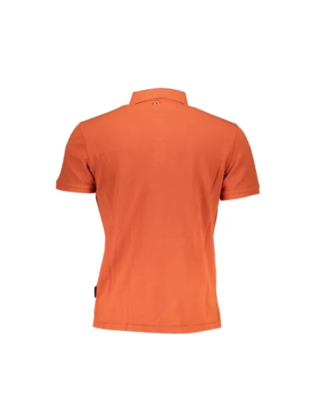 Koszulka polo Napapijri z logo pomarańczowa