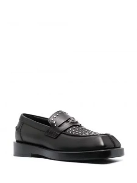 Loaferiai Versace su spygliais juoda