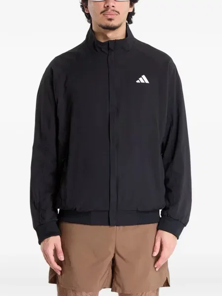 Tricou Adidas alergare cu șireturi din dantelă negru