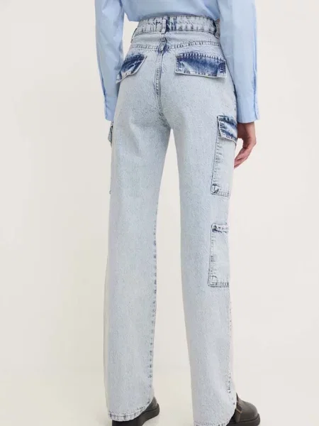 Džíny Answear Lab high waist modré