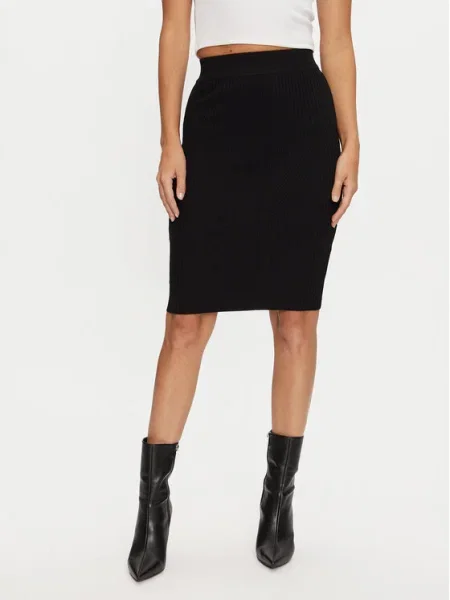 Guess Fustă tip creion Isabella negru