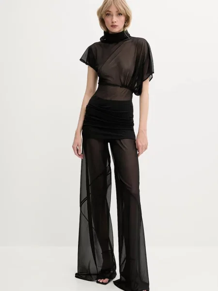 Блузка Rick Owens Lilies однотонна чорний