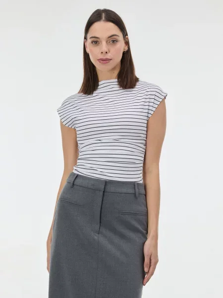 Tricou Orsay cu dungi negru