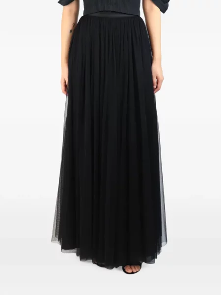 Fusta maxi Needle & Thread din tul negru