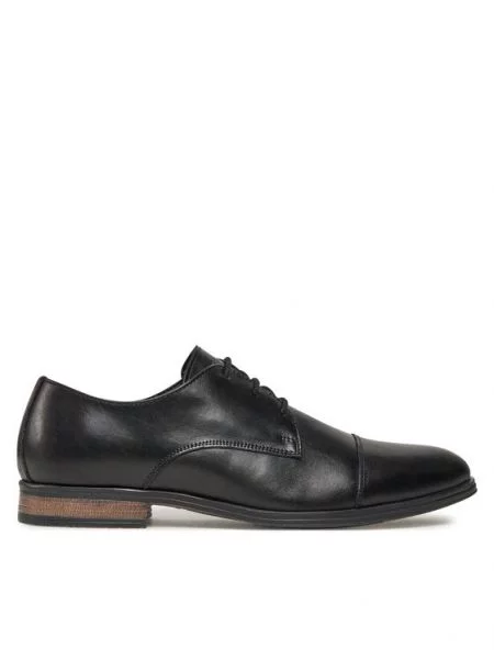 Šněrovací polobotky Jack&jones černé