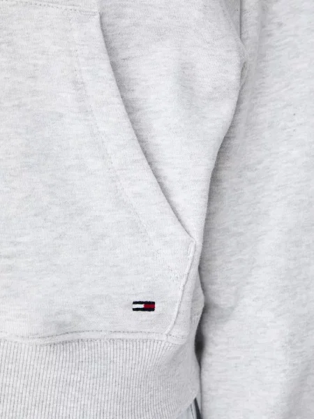 Суичър с цип Tommy Jeans сиво