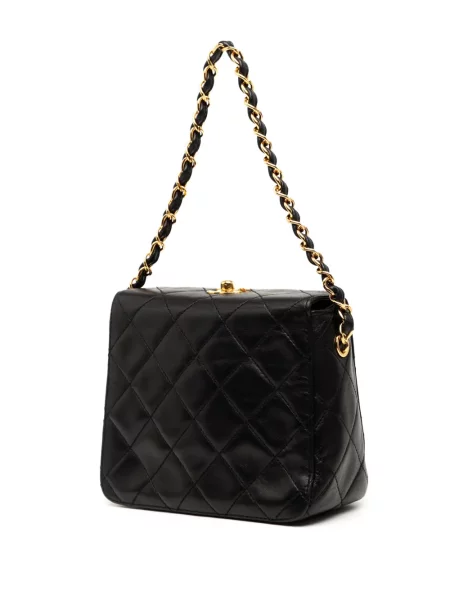 Prošívaná kabelka Chanel Pre-owned černá