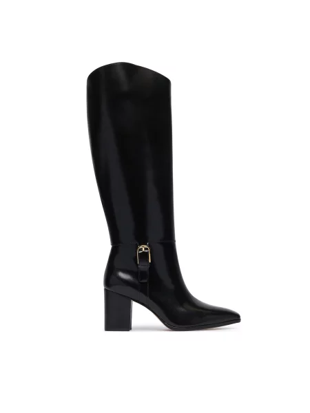 Kozačky LAUREN RALPH LAUREN Rlyn Bk T Hl Bo Tal černá