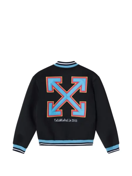 Kurtka bomber dziecięcy Off-white biały