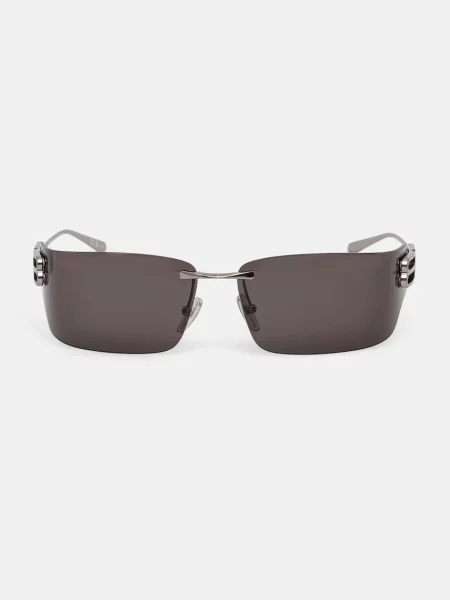 Lniane okulary przeciwsłoneczne Balenciaga szare