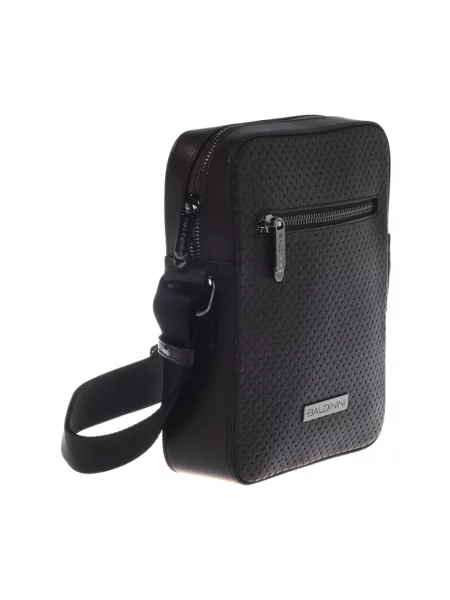 Torba crossbody Baldinini skórzana brązowa