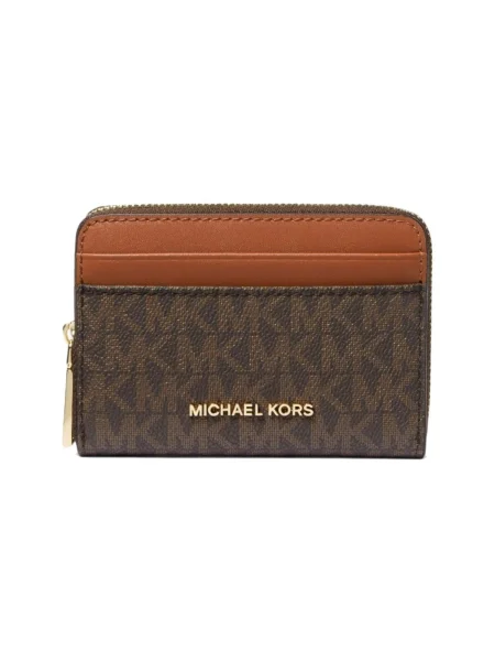 MICHAEL Michael Kors Peňaženka / tmavohnedá / zlatá hnedá