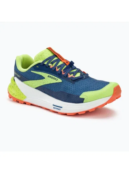 Мъжки обувки за бягане Brooks Catamount 2 navy/firecracker/sharp green синьо