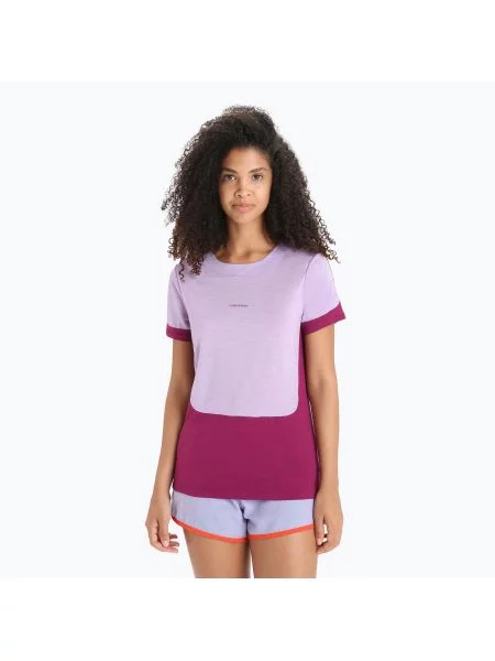 Koszulka trekkingowa icebreaker Zoneknit purple gaze fioletowa