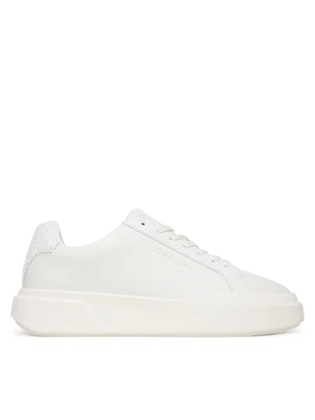 Calvin Klein Сникърси Chunky Cupsole Laceup Lth Bt Aop бял