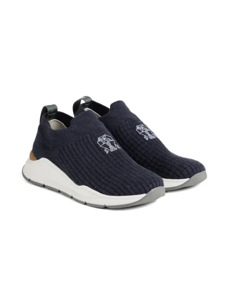 Sneakersy dziecięce Brunello Cucinelli niebieskie