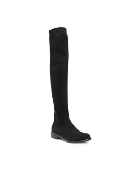 Μπότες πάνω από το γόνατο Caprice Black Stretch μαύρο