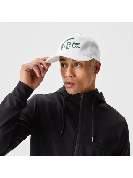 Lacoste Bluza Z Kapturem Ze Wzorem Slim Fit szara