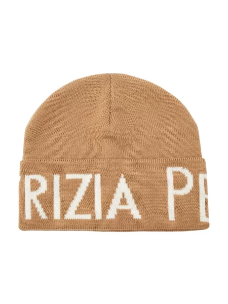 Czapka Patrizia Pepe wełniana beżowa