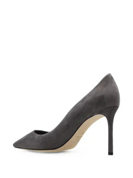 Pantofi cu toc Jimmy Choo din piele gri
