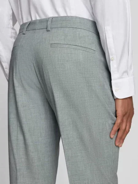 Spodnie garniturowe w kroju regular fit z domieszką S.oliver Black Label