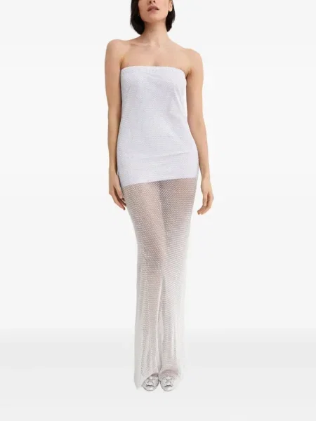Rochie maxi Santa Brands plasă de costum alb