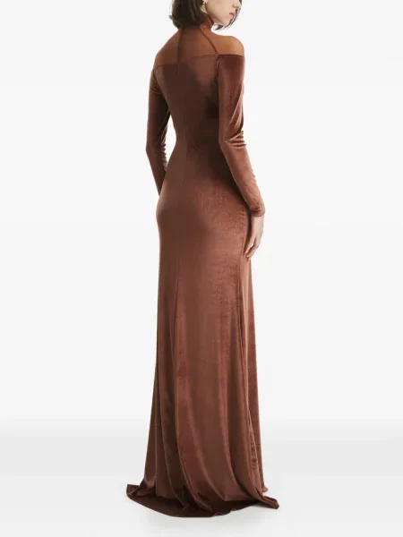 Rochie maxi 2310 Studio de costum maro
