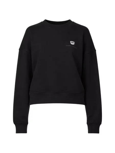 Hanorac Chiara Ferragni cu broderie negru