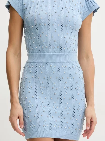 Fustă tip creion Silvian Heach albastru