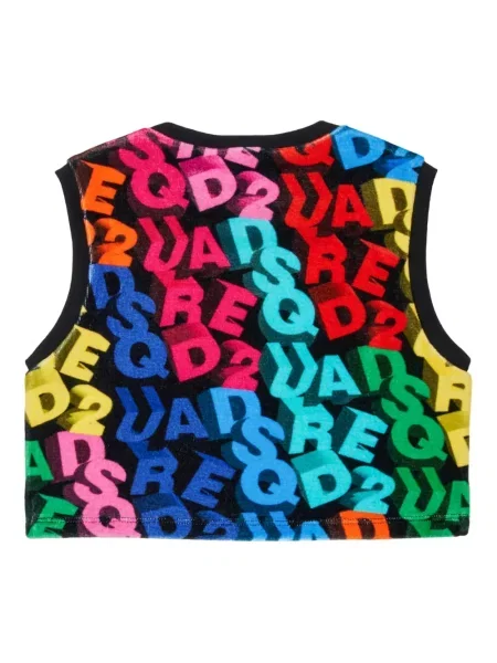 Top dziecięcy Dsquared2 czarny