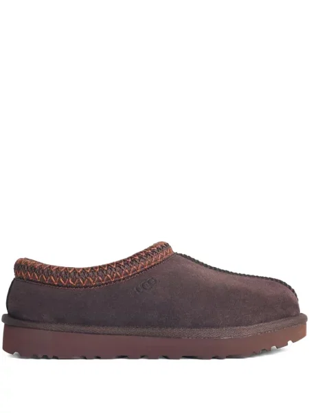 Semišové pletené bačkory Ugg hnědé