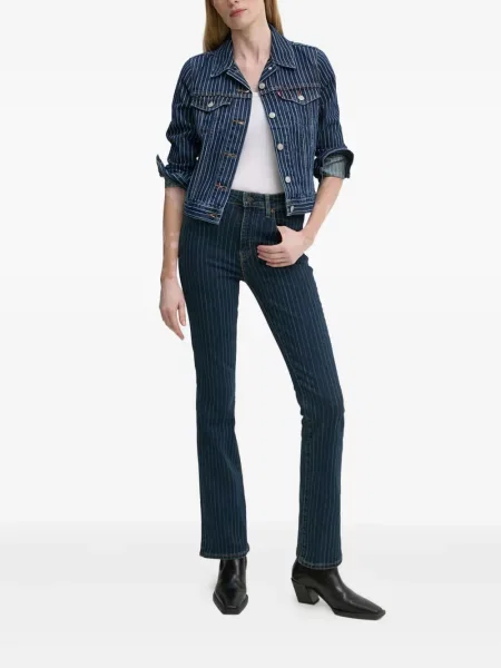 Retro lepršave traperice Levi's® lepršave s izlizanim efektom plava